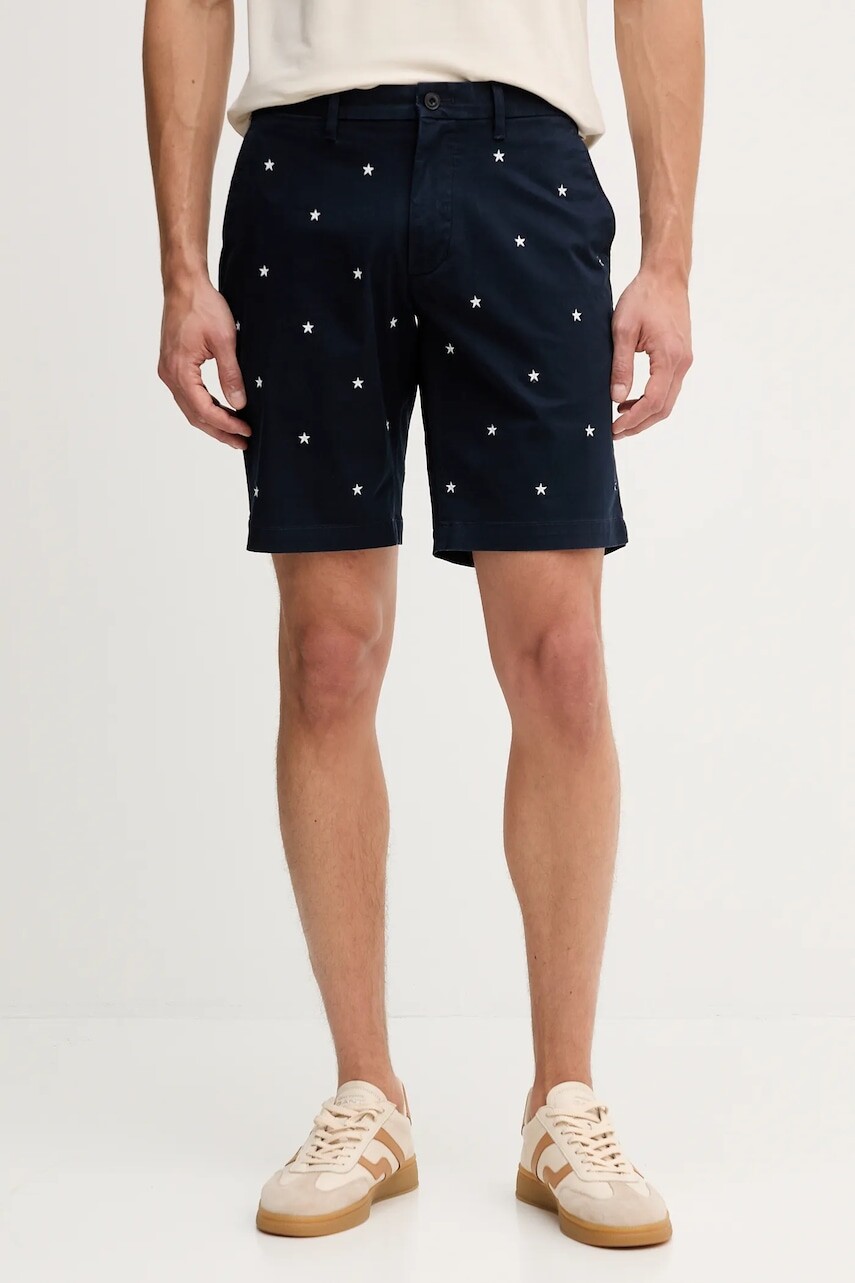 Šortky Tommy Hilfiger tmavomodrá farba, MW0MW40562