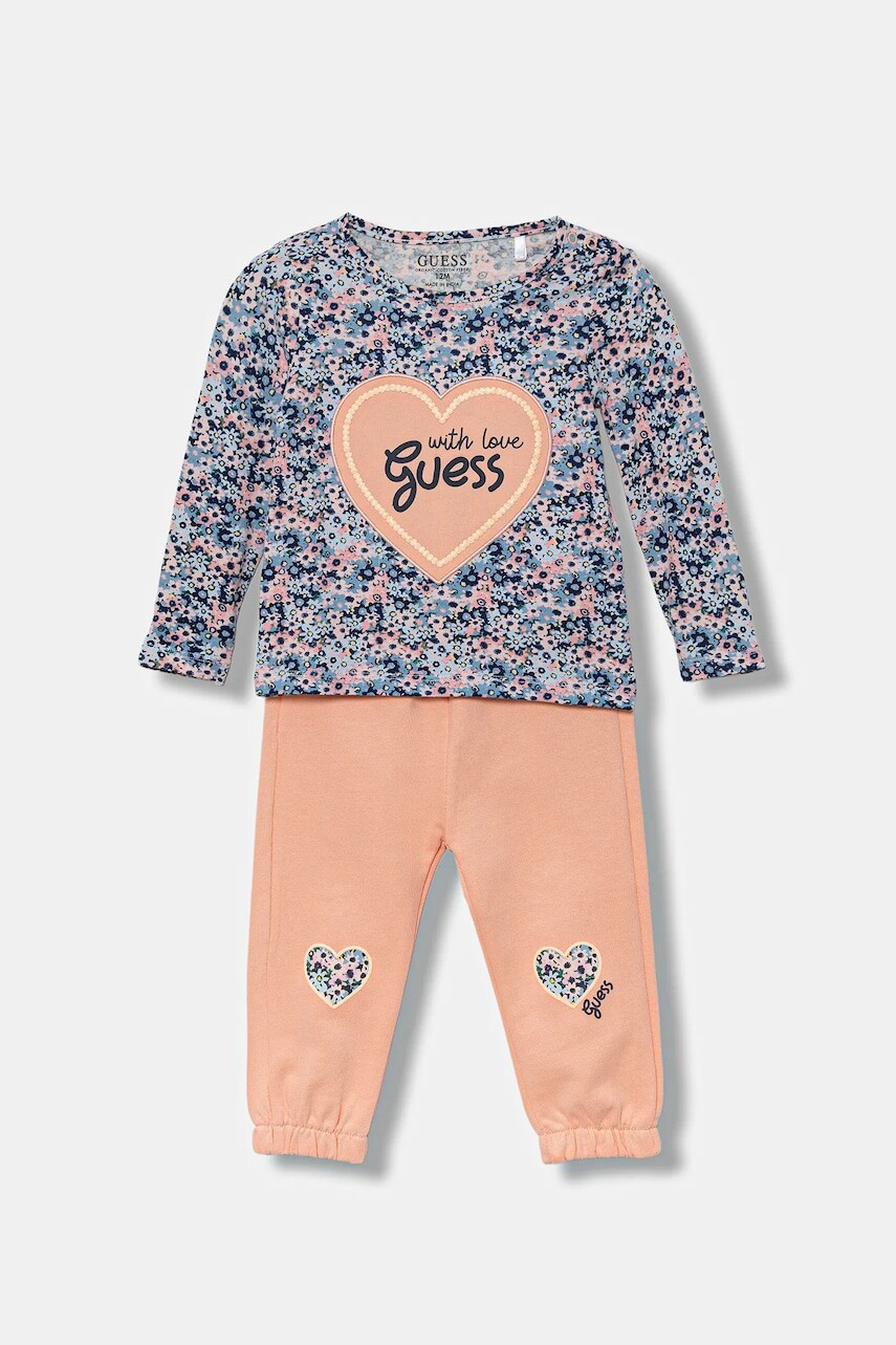 Sada pre bábätká Guess oranžová farba, A5YG09 K6YW4