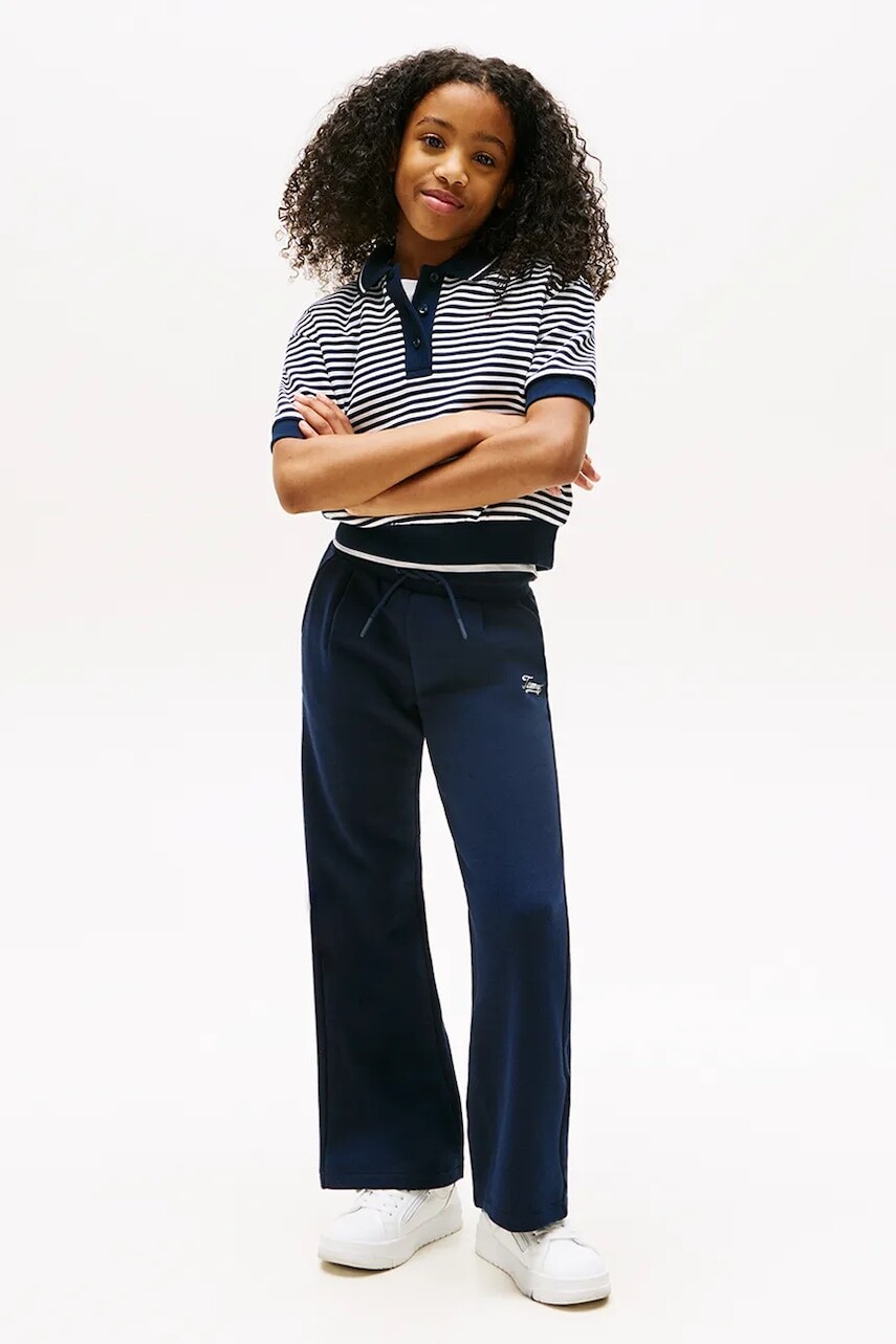 Detské tepláky Tommy Hilfiger tmavomodrá farba, jednofarebné, KG0KG08669