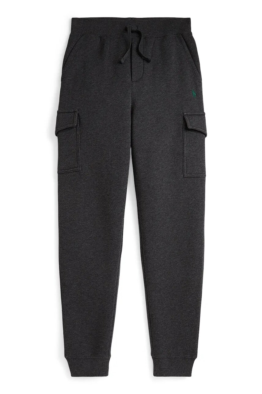 Detské tepláky Polo Ralph Lauren šedá farba, jednofarebné, 323892354016