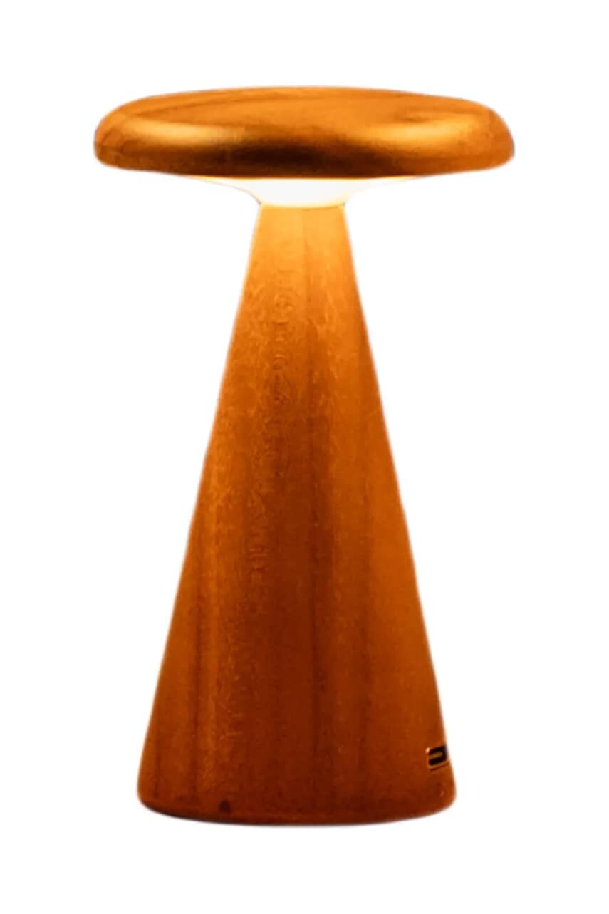 Bezdrôtová led stolná lampa Gingko Design Sylva Mini 14 cm béžová farba