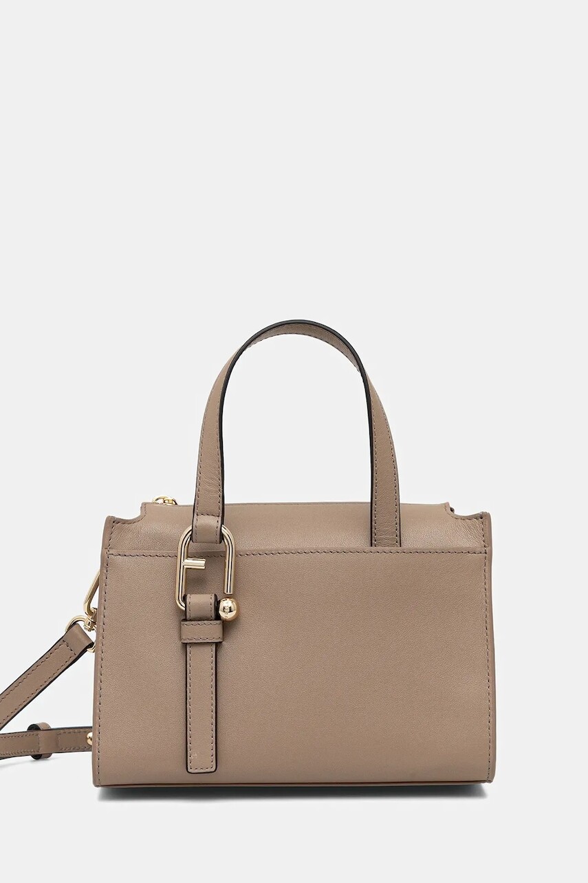 Kožená kabelka Furla hnedá farba, WB01337.BX2045.1257S