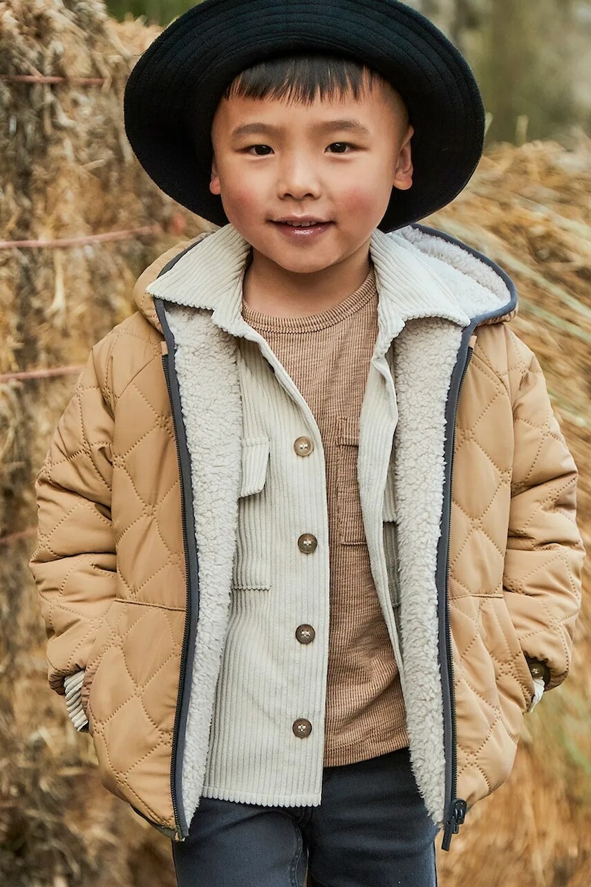 Detská bunda Mayoral béžová farba, 4421