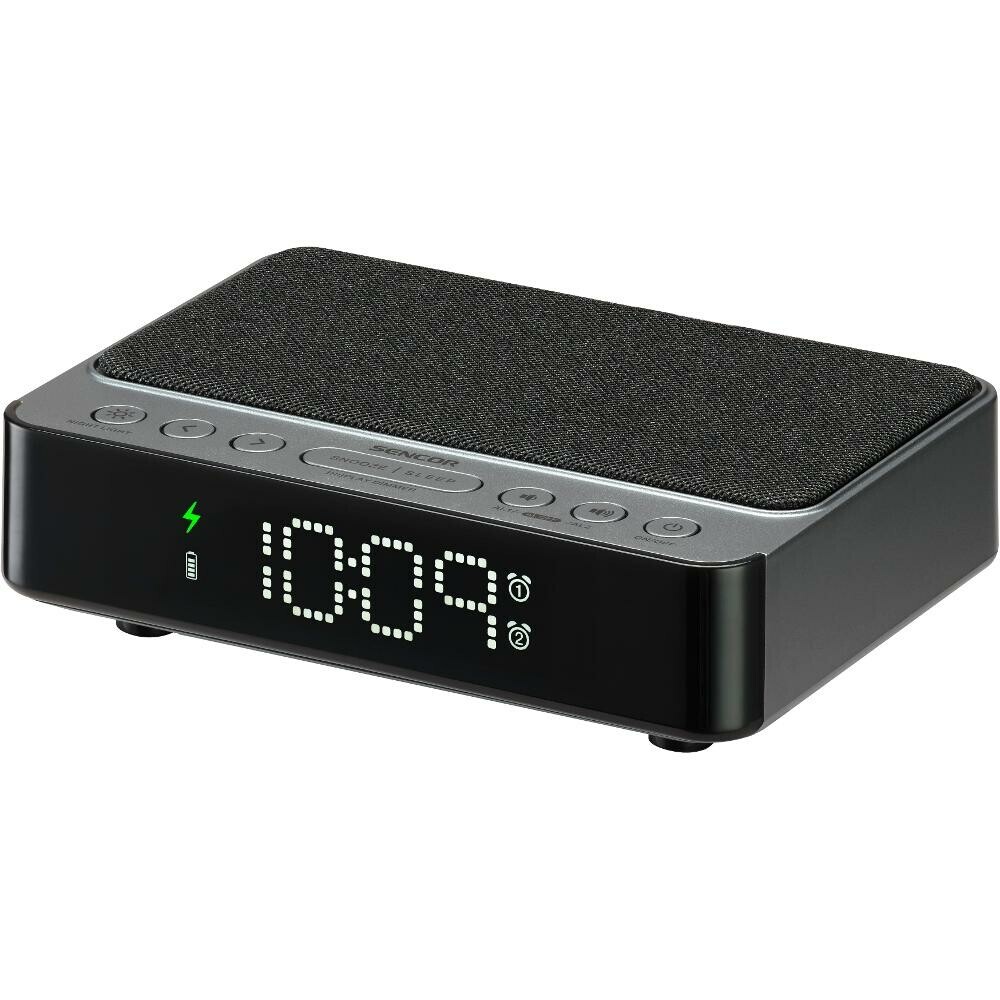 Sencor Digitálny rádiobudík s bezdrôtovou nabíjačkou