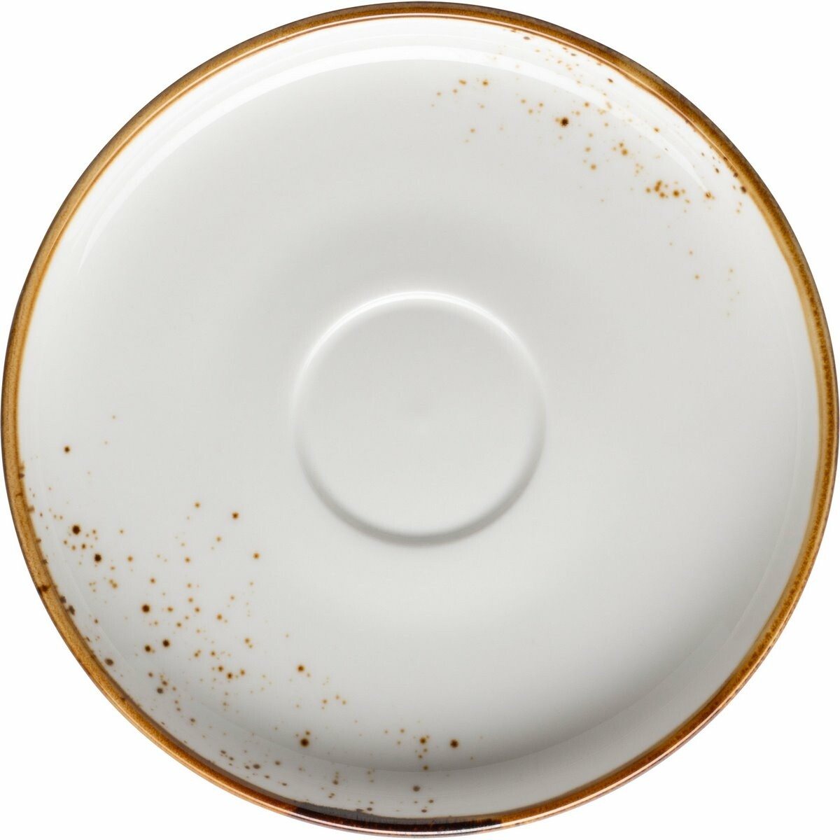 Mäser Podšálek na kávu Pintar White hnedé bodky 14cm, L