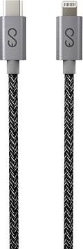 Epico Fabric Braided Cable C to Lightning 1.2 m 2020 – space grey