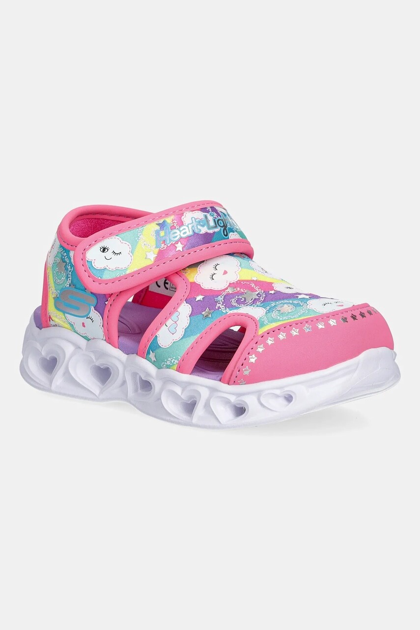 Detské sandále Skechers fialová farba, 302977N