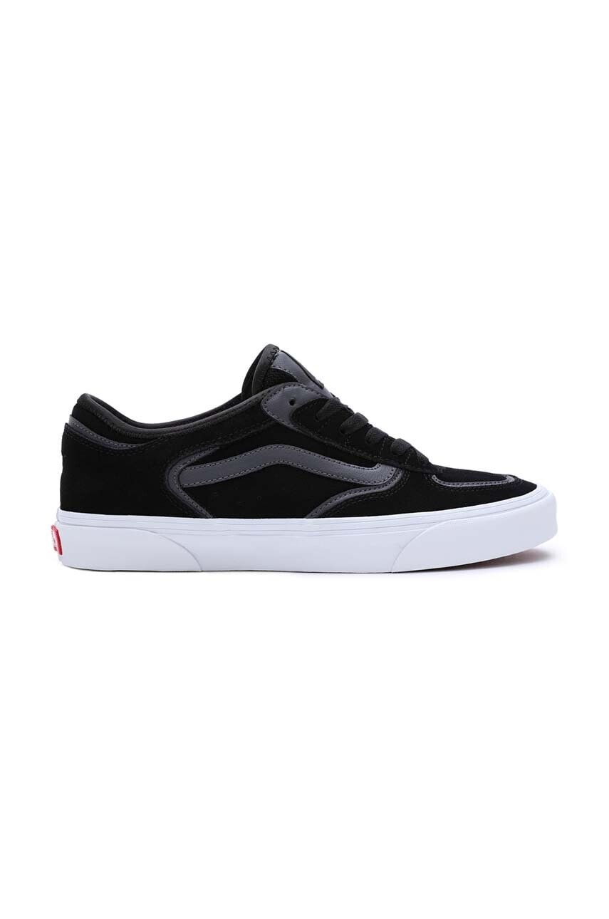 Semišové tenisky Vans Rowley Classic čierna farba, VN0009QJKOU1