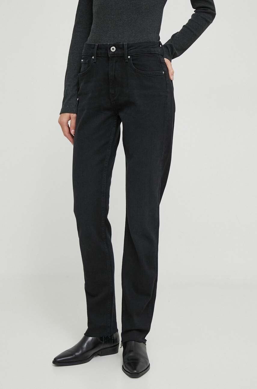 Rifle Pepe Jeans STRAIGHT JEANS HW dámske, vysoký pás, PL204592XF1