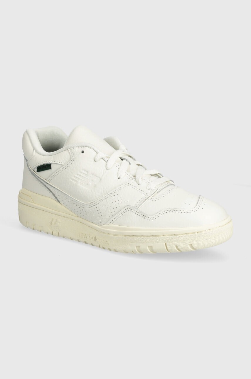 Kožené tenisky New Balance BB550PWT biela farba, BB550PWT