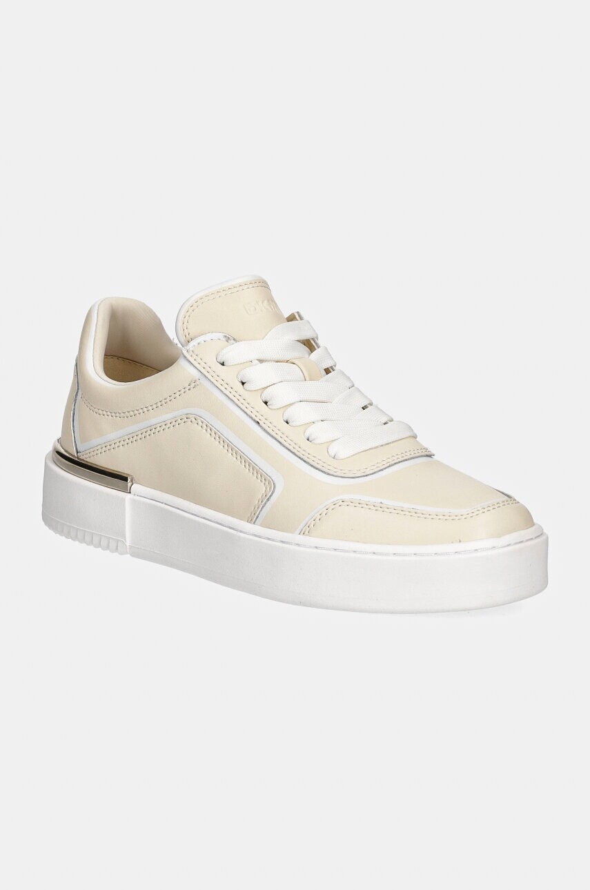 Kožené tenisky Dkny Baylor béžová farba, K3491306