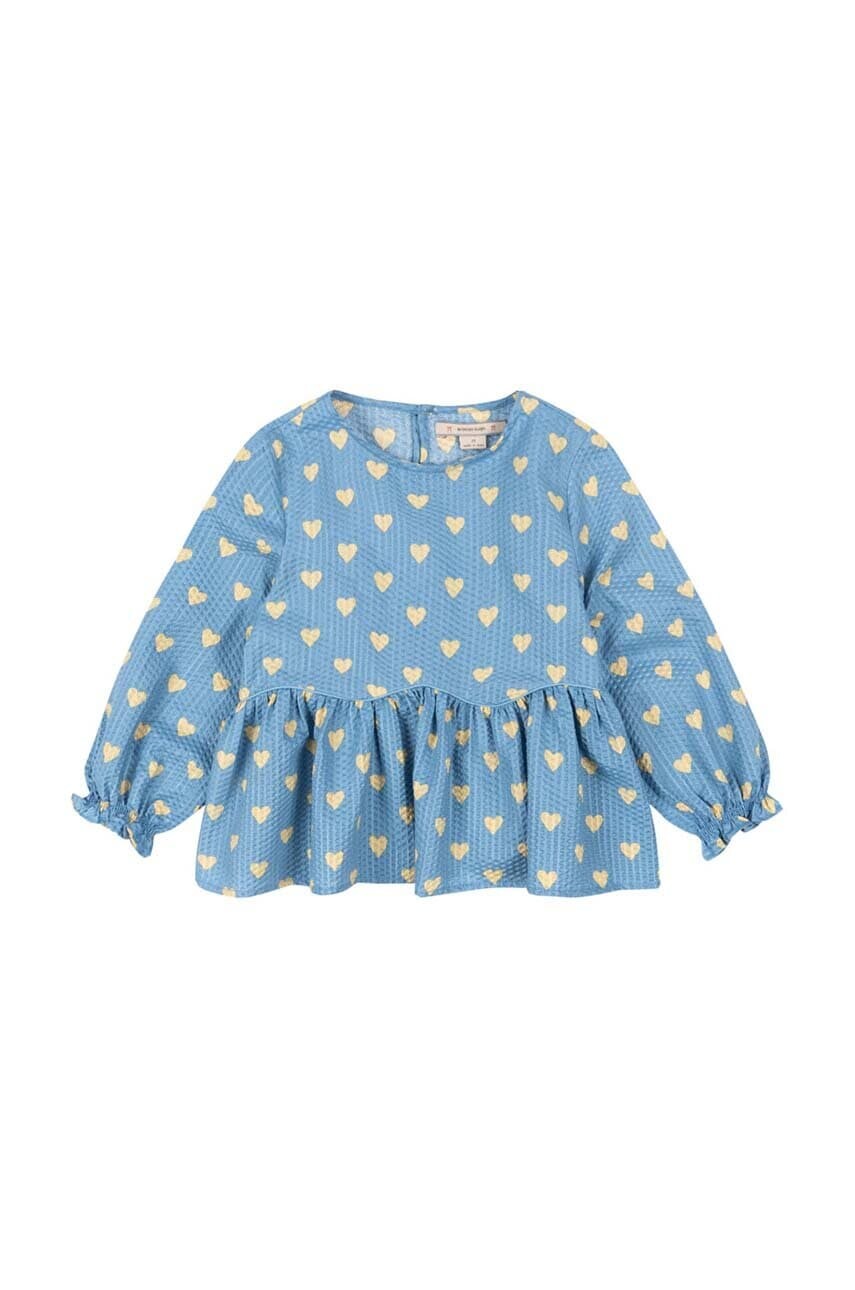 Detská bavlnená blúzka Konges Sløjd VIDA BLOUSE GOTS vzorovaná, KS101725