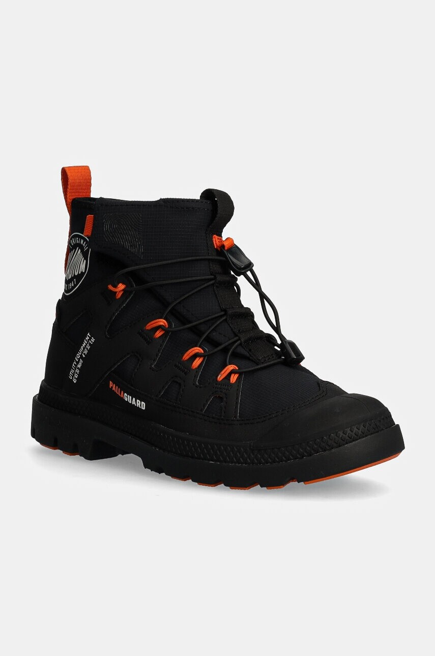 Topánky Palladium PAMPA LITE+ XPLR WP+ dámske, čierna farba, na plochom podpätku, 74383-008-M