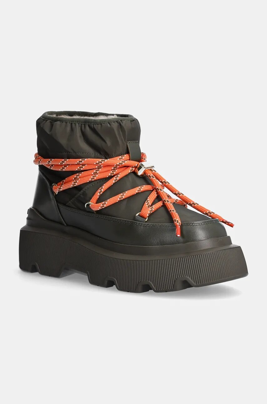 Snehule Inuikii Endurance Puffer zelená farba, 75202-120
