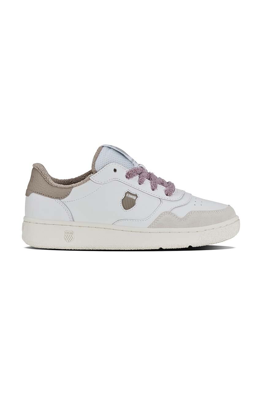 Kožené tenisky K-Swiss SLAMMSHIELD II biela farba, 94312.116.M