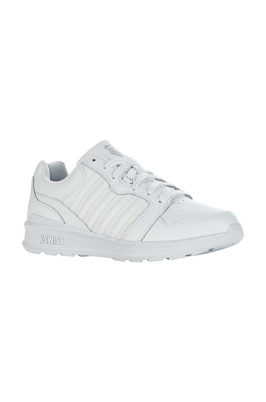 Kožené tenisky K-Swiss RIVAL TRAINER biela farba, 09078.998.M