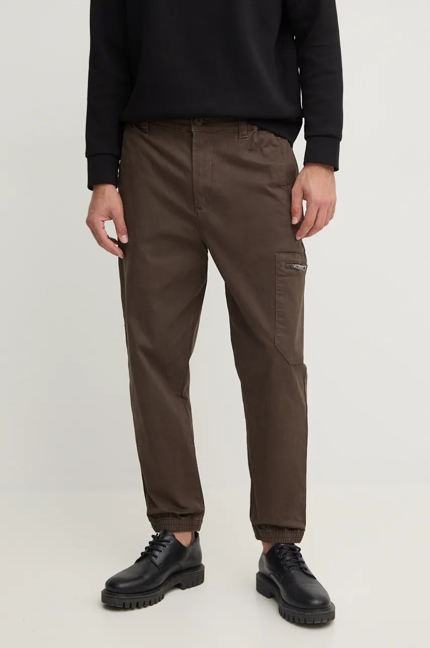 Nohavice Armani Exchange pánske, zelená farba, 6DZP21 ZN5AZ