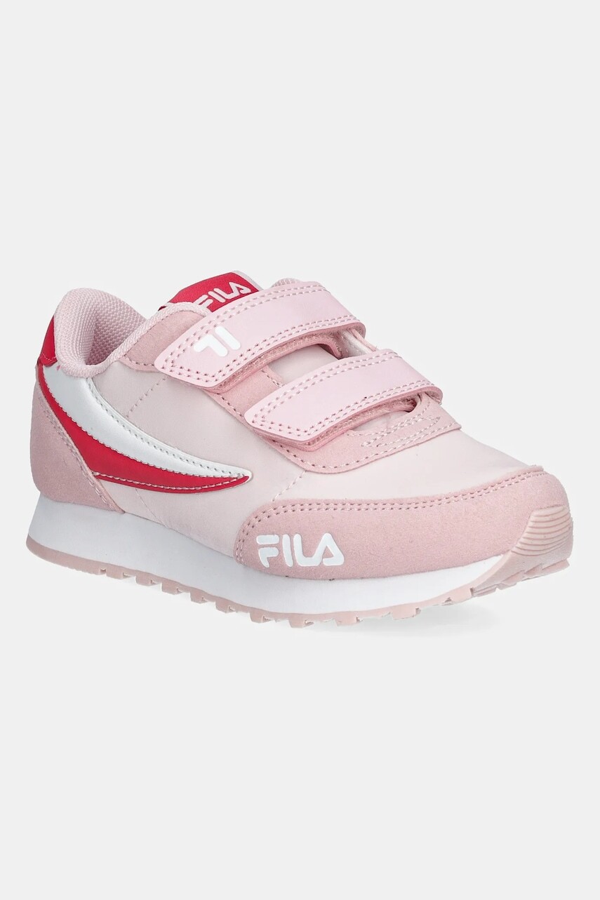 Detské tenisky Fila ORBIT REVOLUTION velcro fialová farba, FFK0225