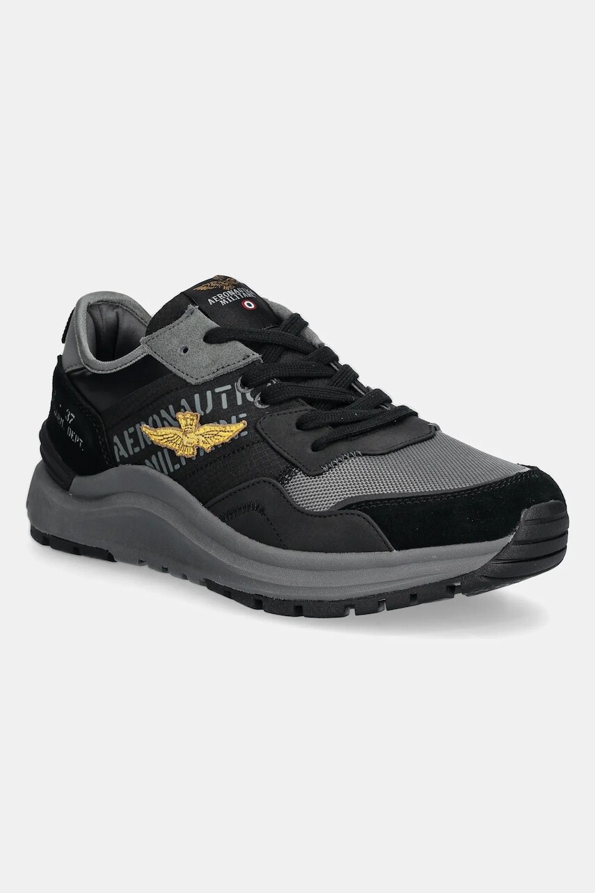 Tenisky Aeronautica Militare čierna farba, SC286CT3377