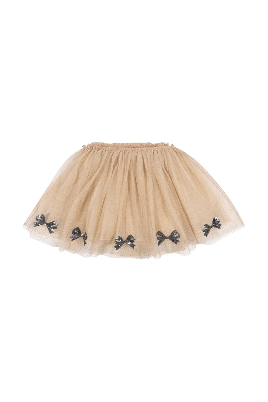 Dievčenská sukňa Konges Sløjd MEI SKIRT béžová farba, mini, áčkový strih, KS102174