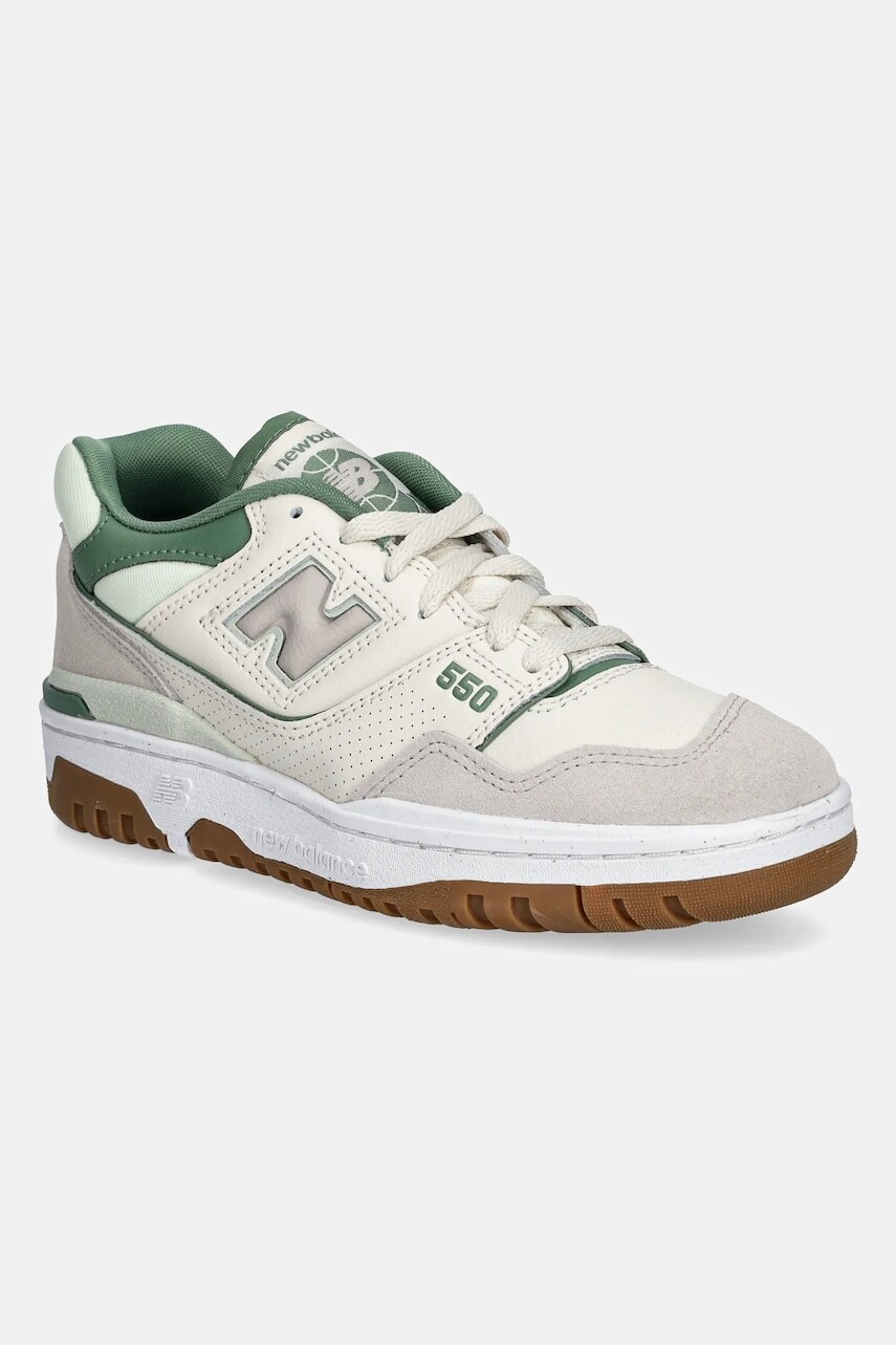 Kožené tenisky New Balance 550 béžová farba, BBW550HK