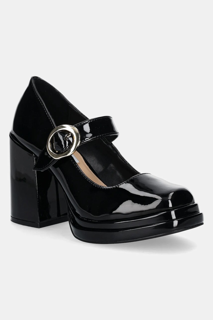Lodičky Steve Madden Nabella čierna farba, na podpätku, SM11003514