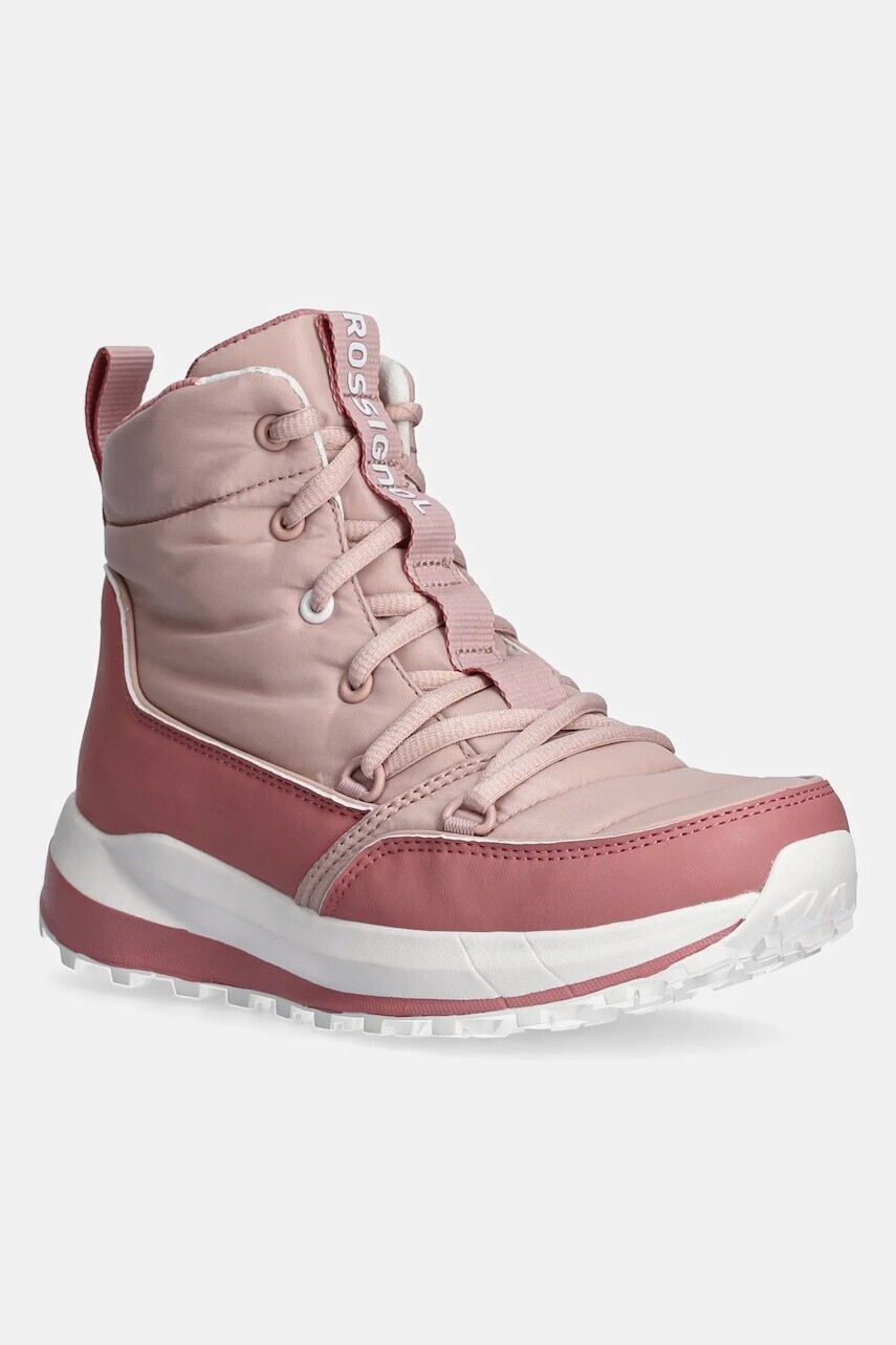 Topánky Rossignol ROSSI PODIUM ružová farba, na plochom podpätku, zateplené, RNNW070