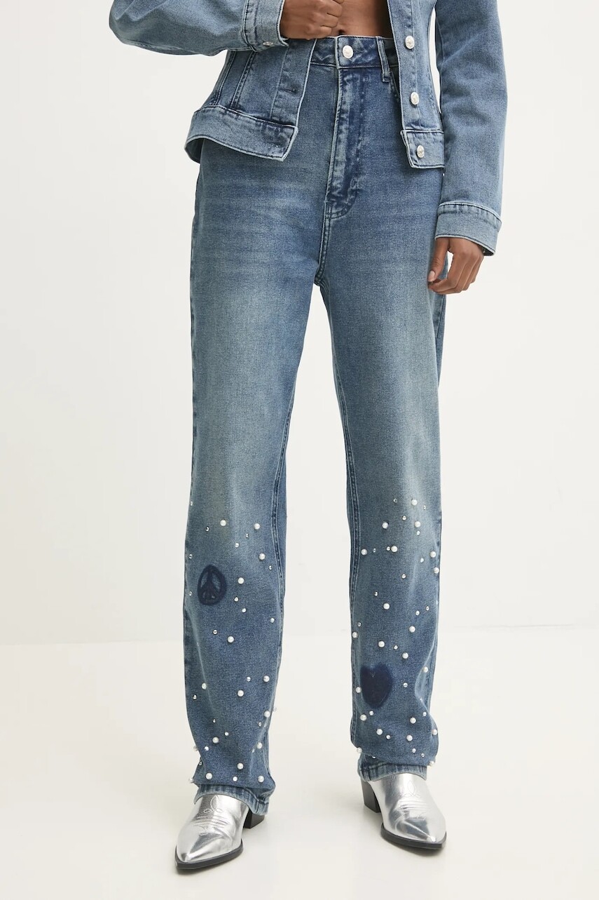 Rifle Moschino Jeans dámske, vysoký pás, A0312 8721