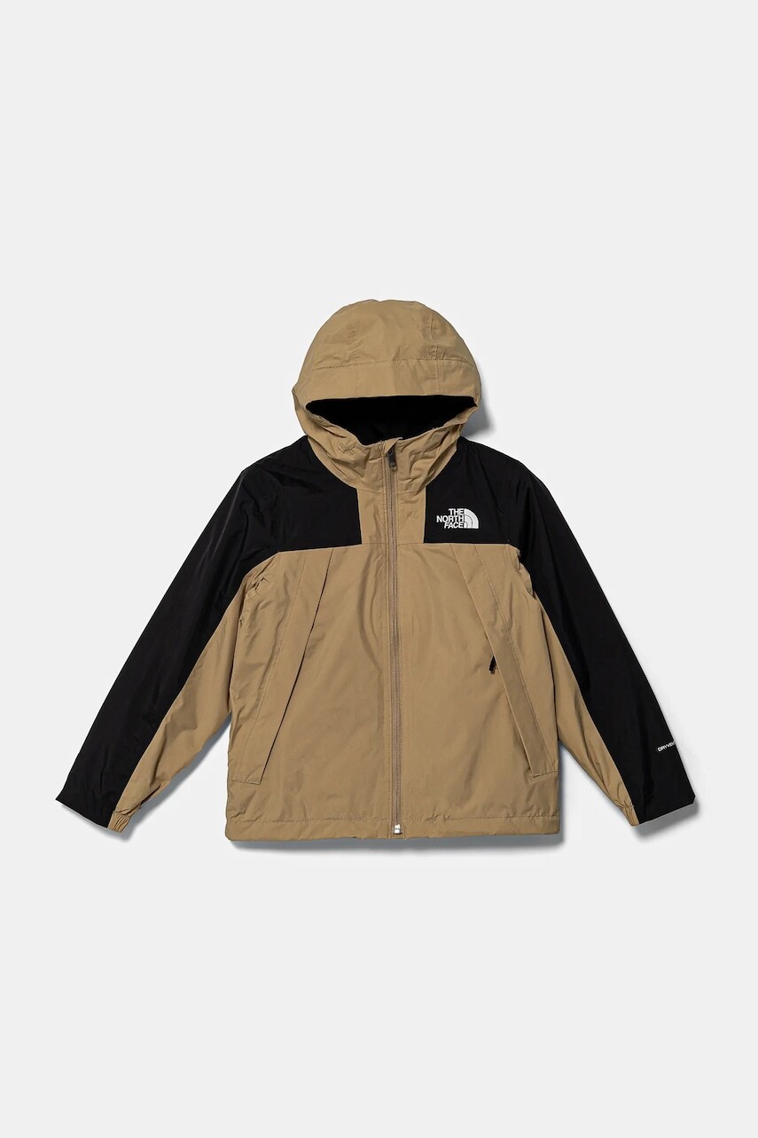 Detská bunda The North Face ANTORA TRICLIMATE béžová farba, NF0A8AKBLK51