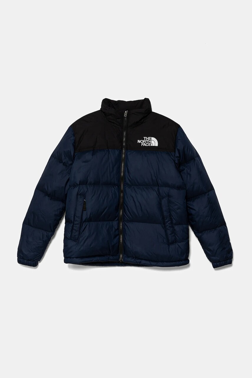 Detská páperová bunda The North Face TEEN 1996 RETRO NUPTSE JACKET tmavomodrá farba, NF0A8A4C92A1