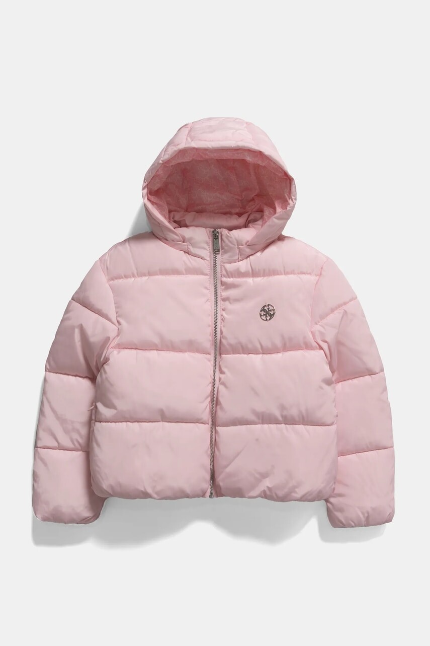 Detská bunda Guess ružová farba, J5RL05 WB240