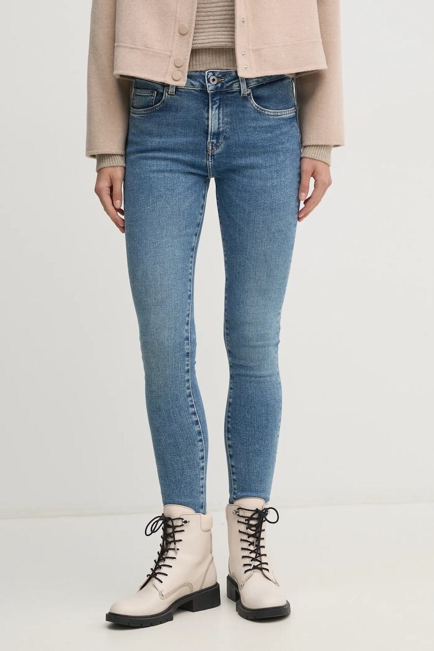 Rifle Pepe Jeans SKINNY JEANS MW REGENT dámske, PL204728IA3