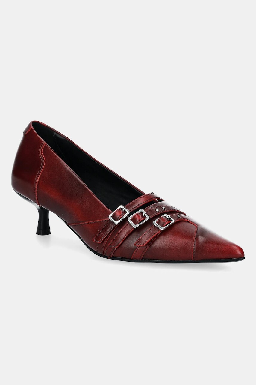 Kožené lodičky Vagabond Shoemakers LYKKE bordová farba, 5714-118-47