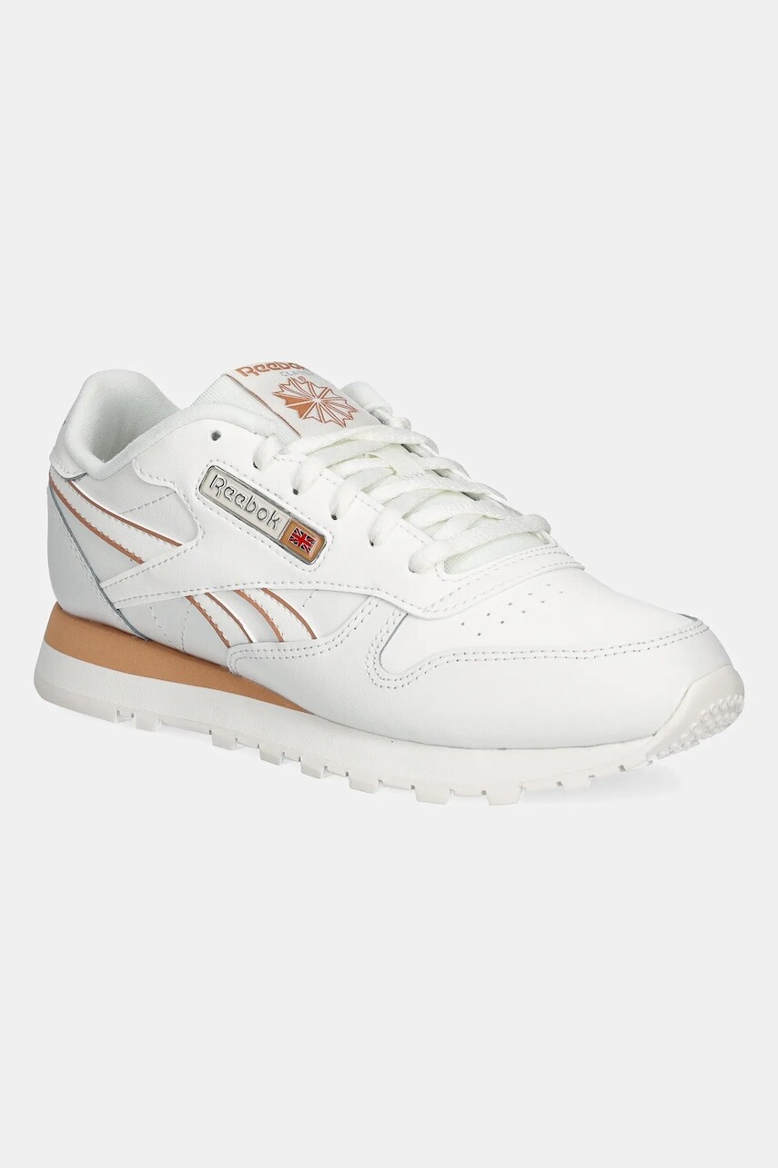 Kožené tenisky Reebok Classic CLASSIC LEATHER béžová farba, 100208281