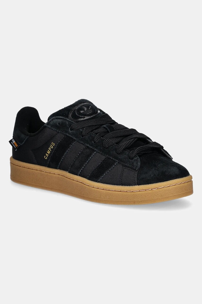 Semišové tenisky adidas Originals Campus 00s čierna farba, JH7607