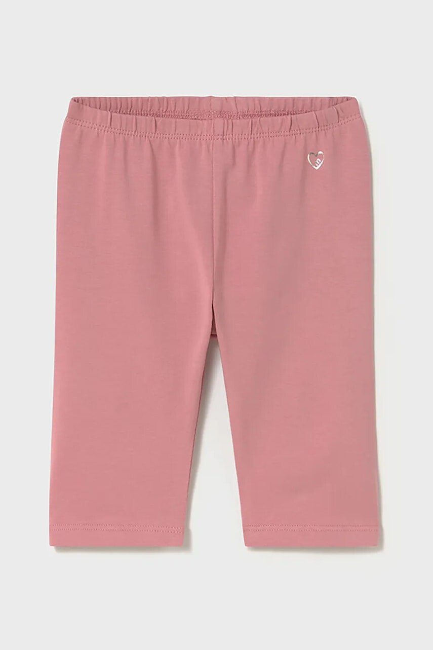 Detské legíny Mayoral ružová farba, jednofarebné, 706