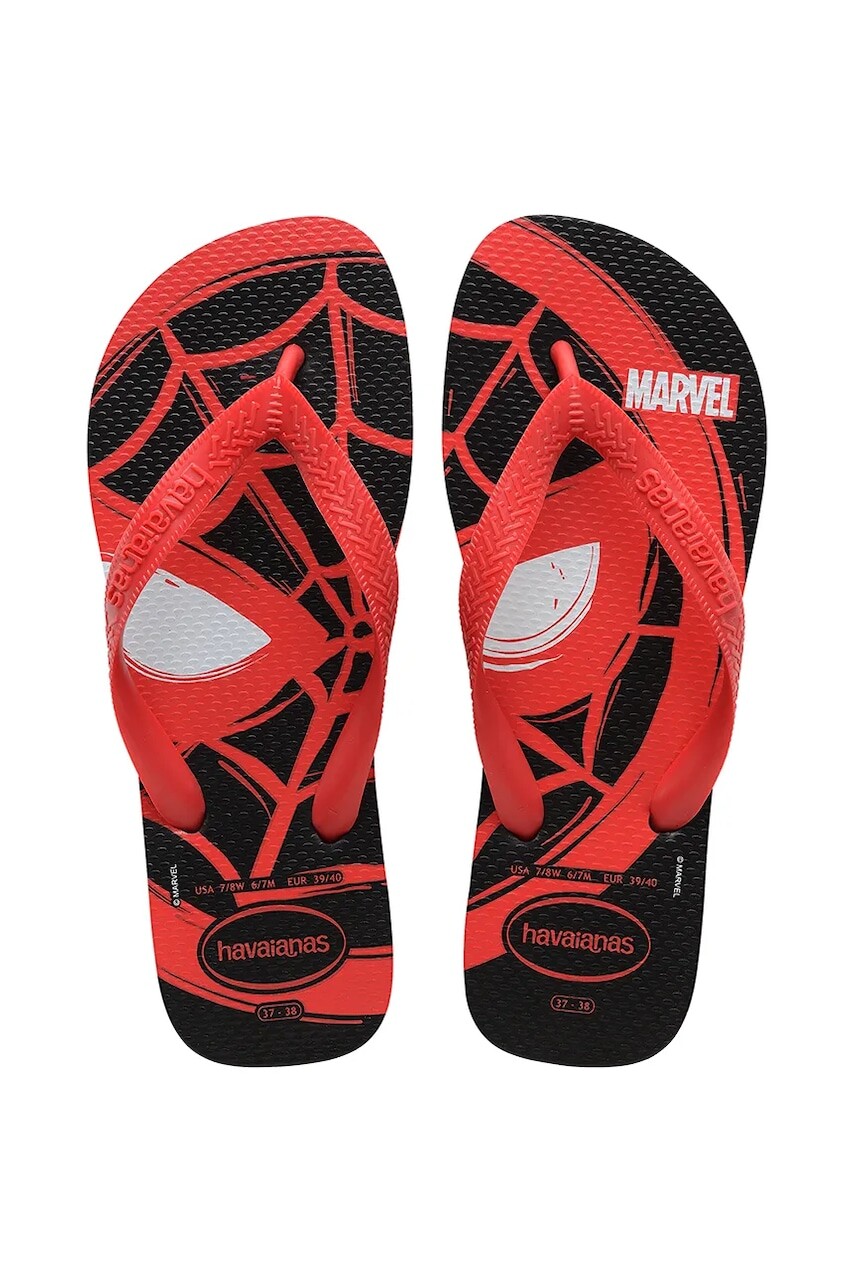 Šľapky Havaianas TOP MARVEL pánske, červená farba, 4146953-9710