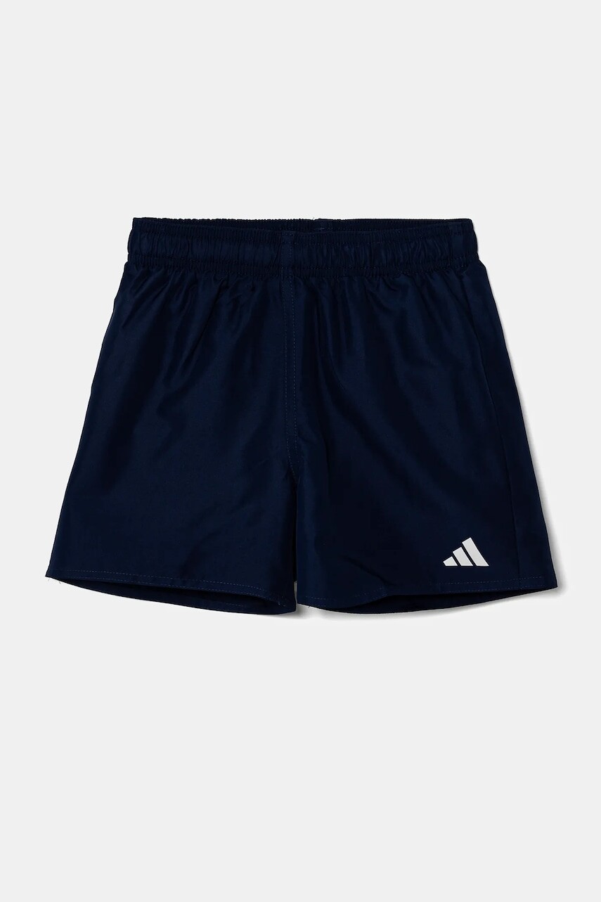 Detské plavkové šortky adidas Performance tmavomodrá farba, JD8018