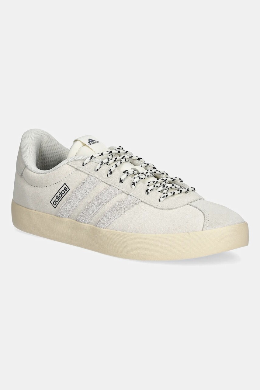 Semišové tenisky adidas VL Court 3.0 béžová farba, JP5296