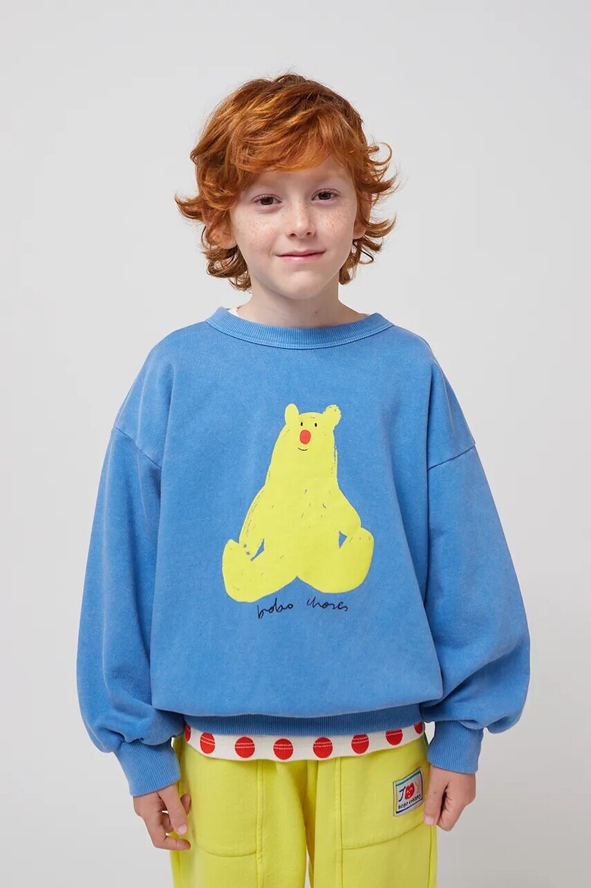 Detská bavlnená mikina Bobo Choses Hug Me Bear s potlačou, 125AC036