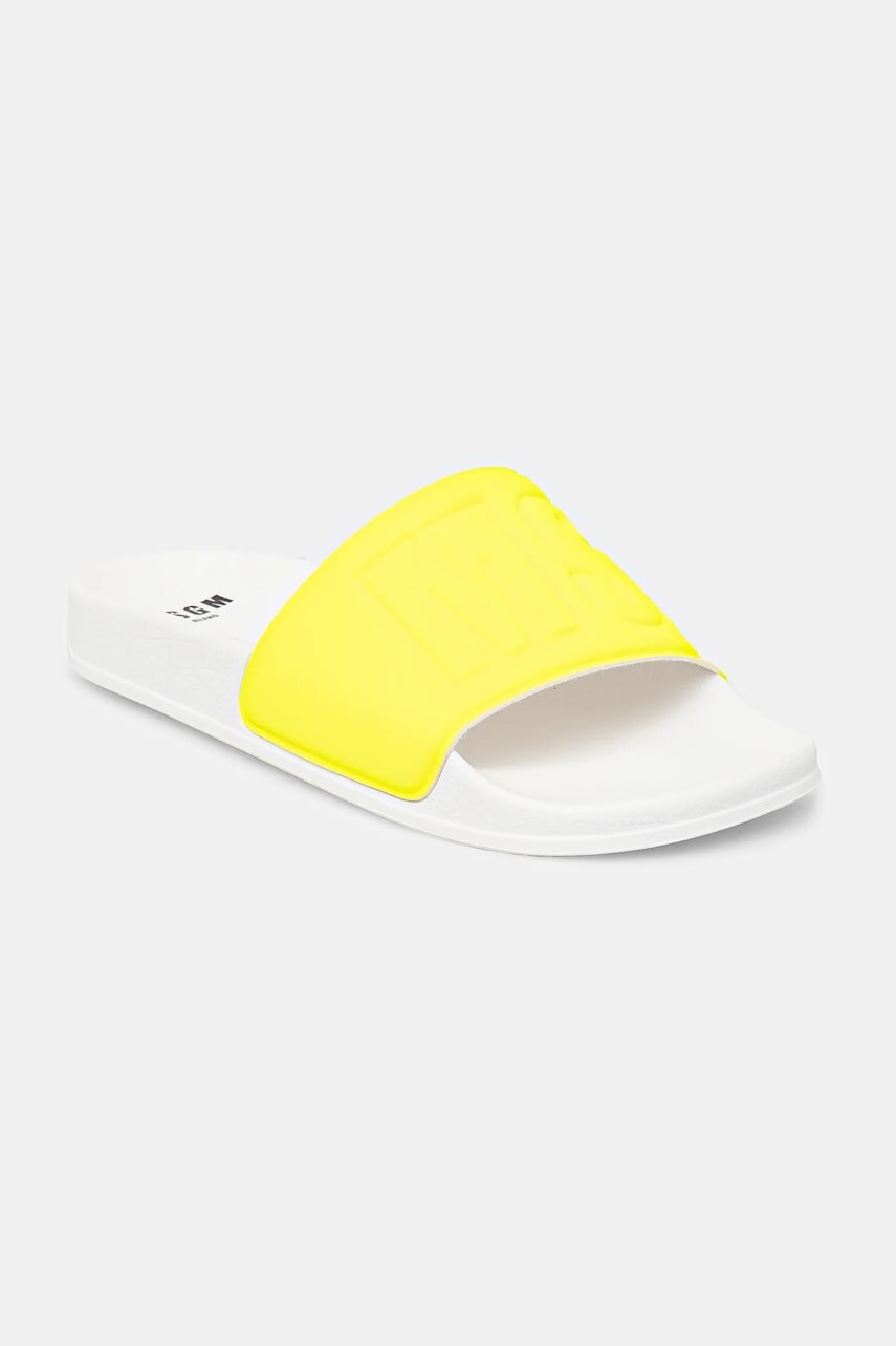 Šľapky MSGM dámske, zelená farba, 3841MDS209