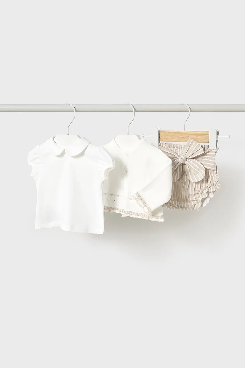 Sada pre bábätká Mayoral Newborn béžová farba, 1254