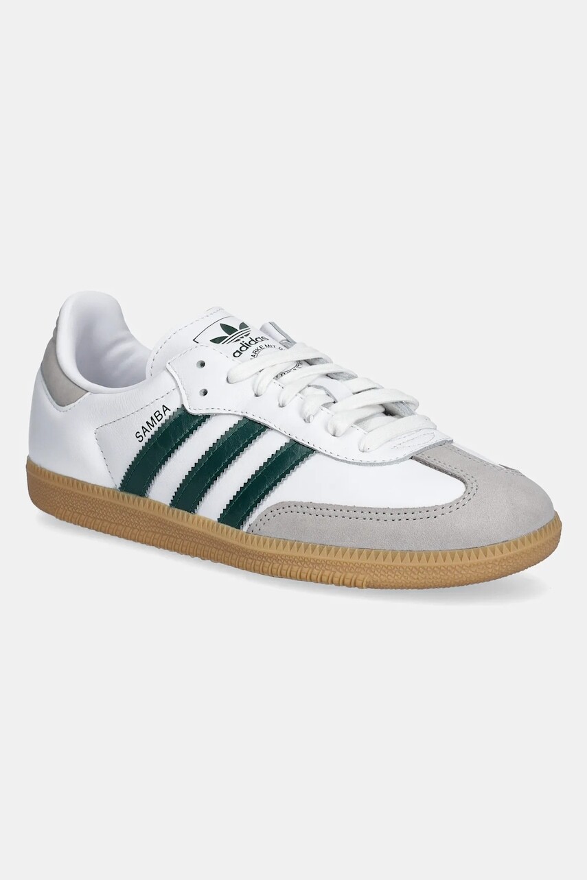 Kožené tenisky adidas Originals Samba OG biela farba, JI2724
