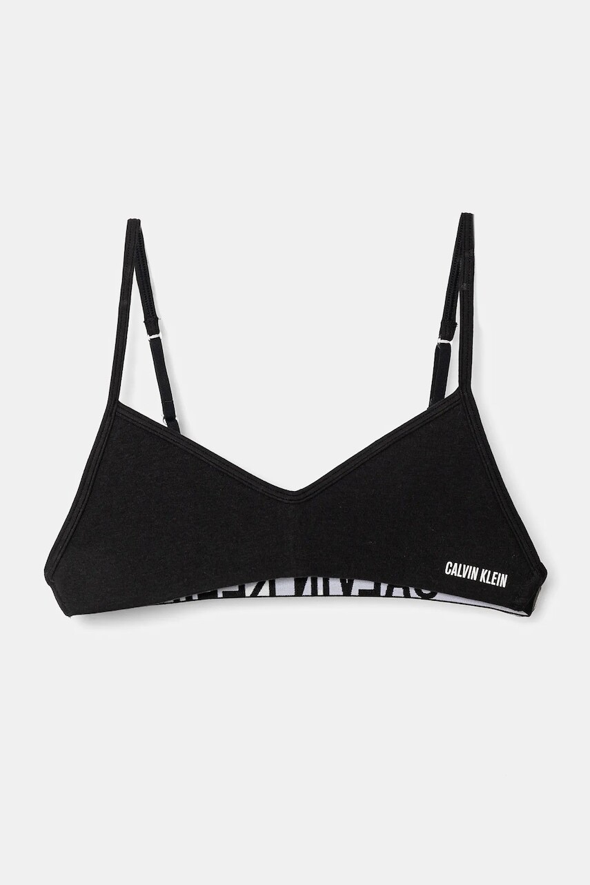 Detská podprsenka Calvin Klein Underwear čierna farba, G80G800737