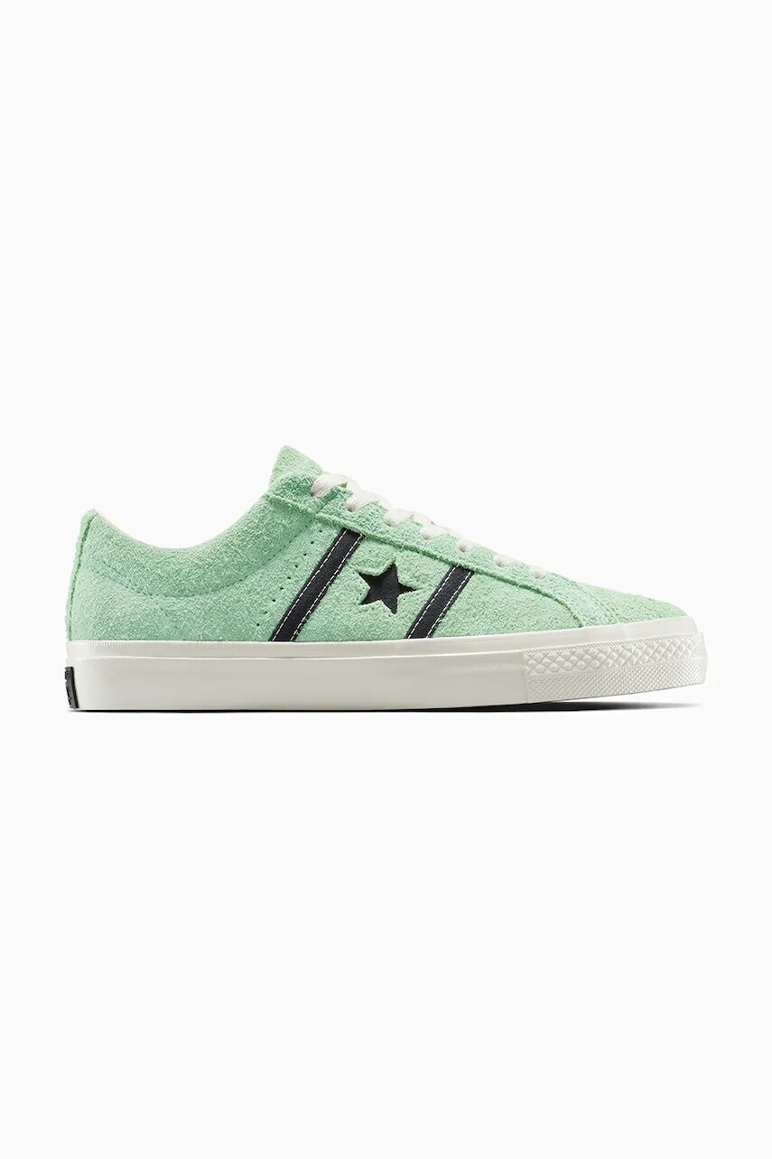 Semišové tenisky Converse One Star Academy Pro zelená farba, A10578C