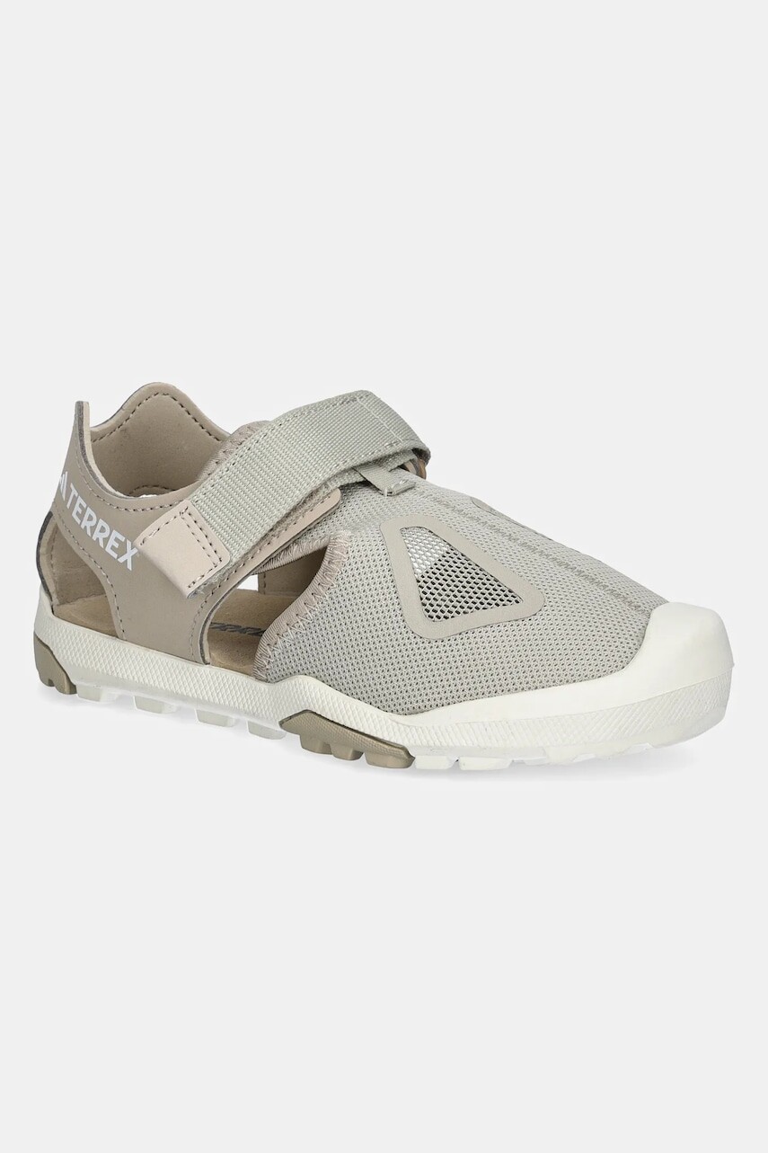 Detské sandále adidas TERREX TERREX CAPTAIN TOEY 2.0 zelená farba, JI1363