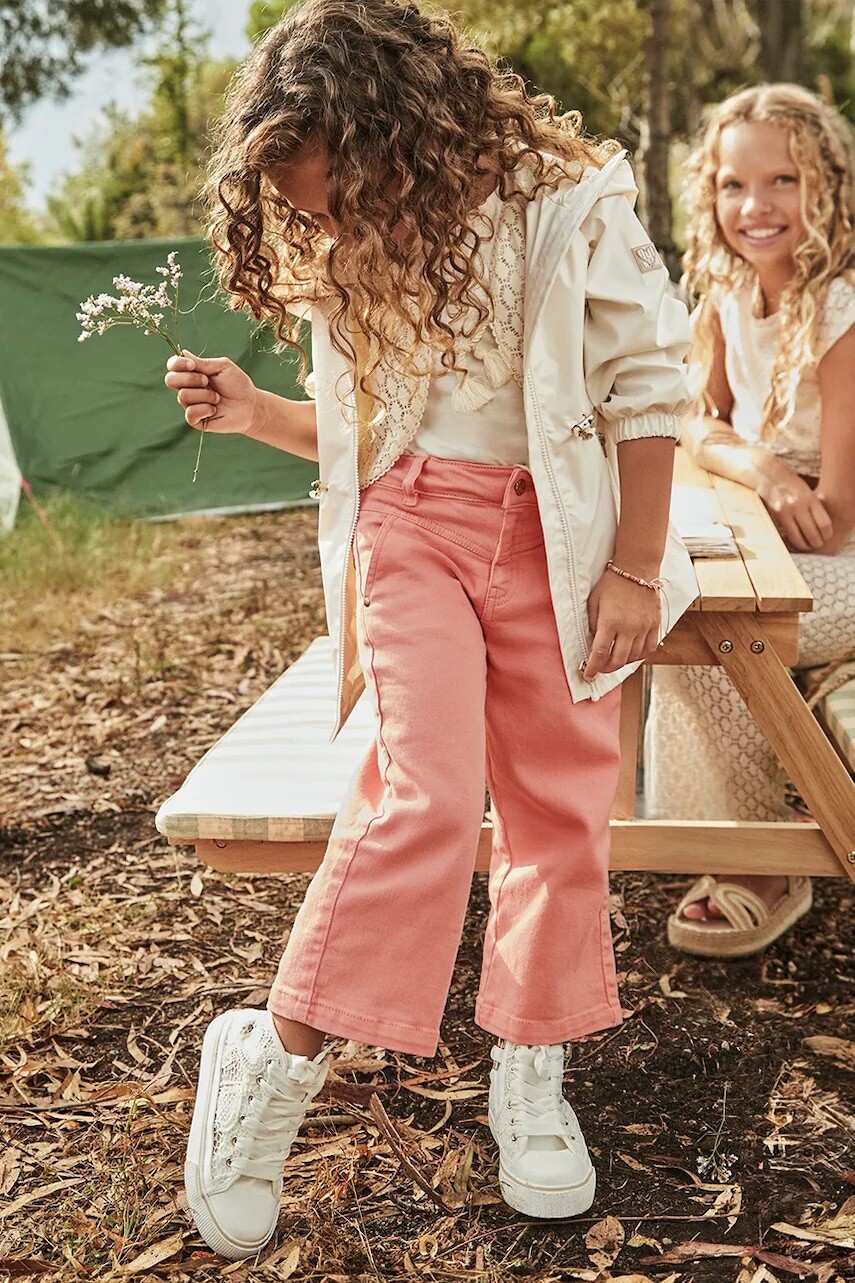 Detské nohavice Mayoral ružová farba, jednofarebné, 3555