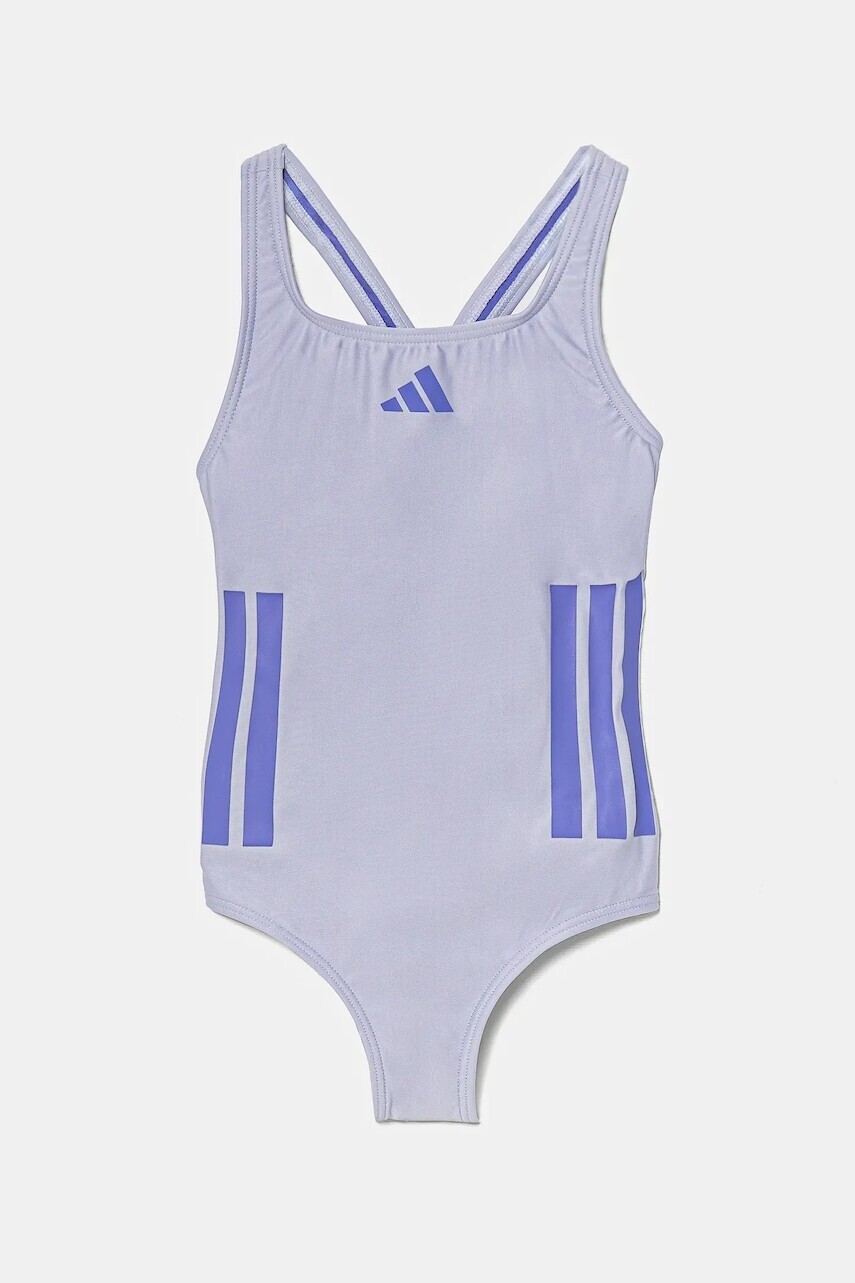 Jednodielne detské plavky adidas Performance fialová farba, JN6588