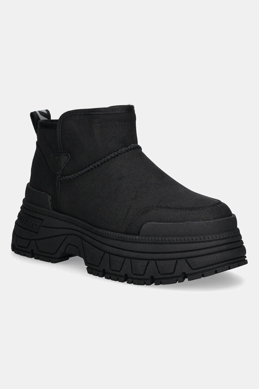 Snehule Buffalo Fusion Slip On Lo Warm čierna farba, 1270112-BLK