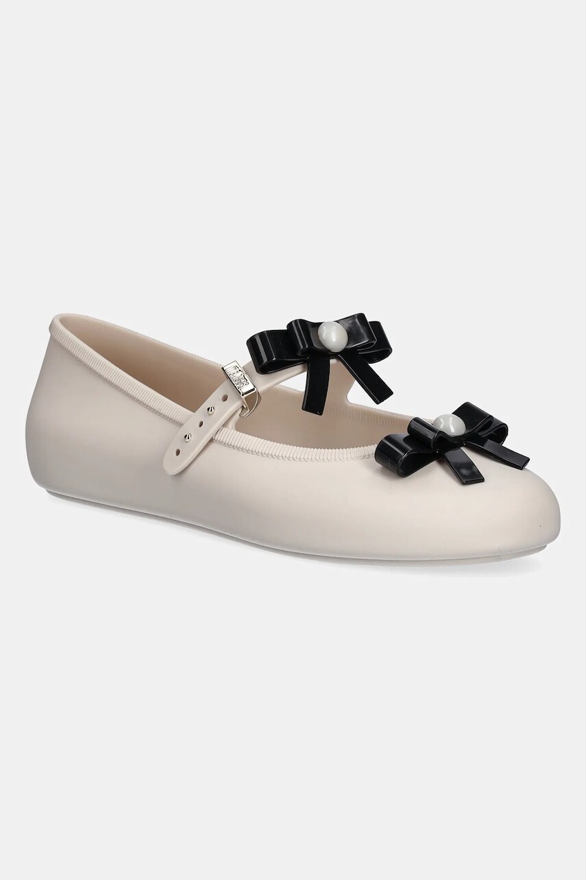 Baleríny Melissa SOFT BALLERINA BOW béžová farba, M 35971